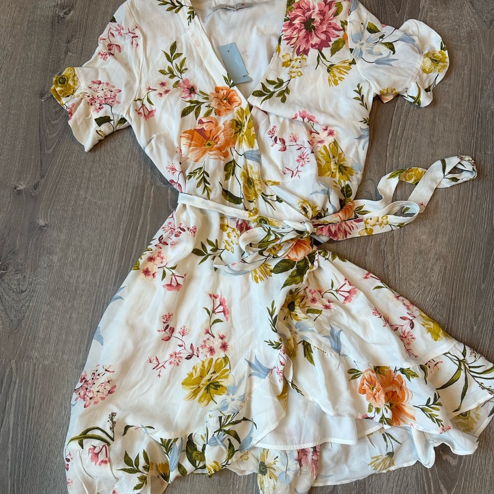 Floral Wrap Dress